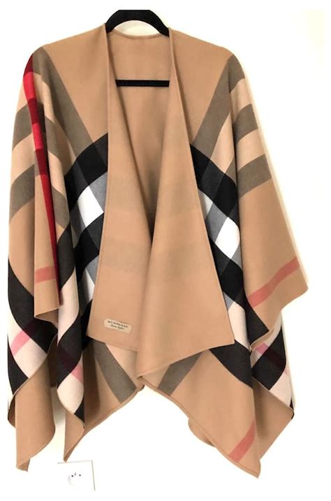 burberry cape on sale|burberry poncho shawl pockets helene.